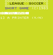 League Soccer